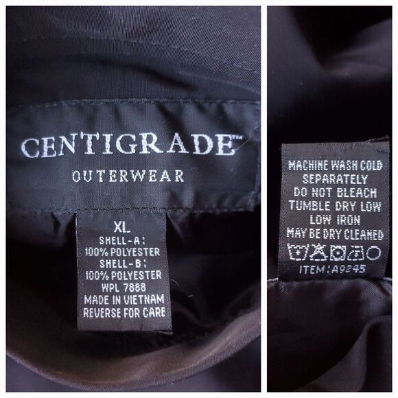 Centigrade Outerwear Reversible Jacket Sz XL Red Black Vintage Classic Car Coat - Picture 3 of 11